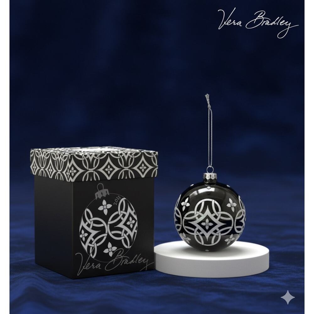 New in Box Vera Bradley Concerto Christmas Ornament